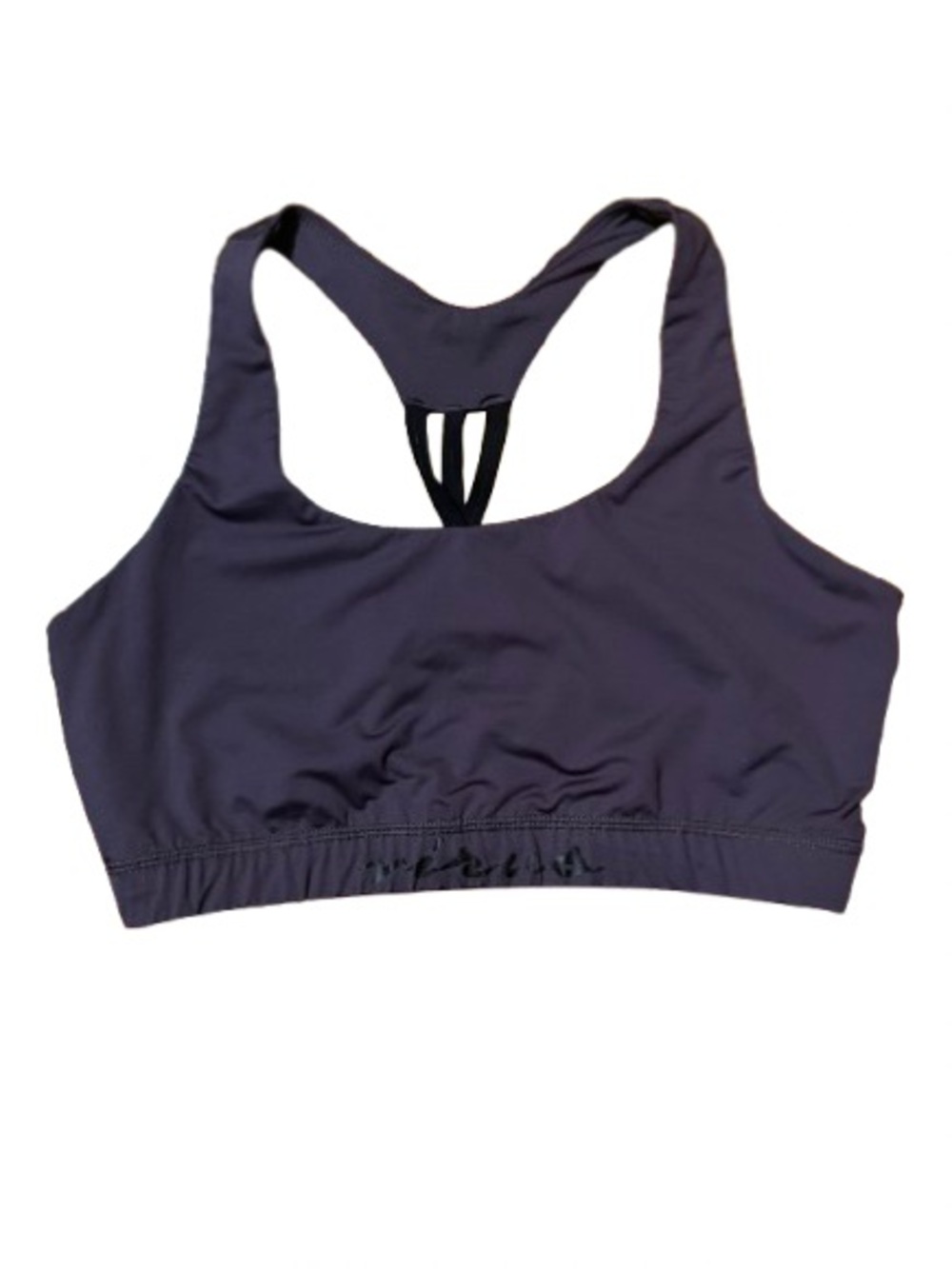 Virus Women's Racerback Sports Bra - Dark Purple Size Small